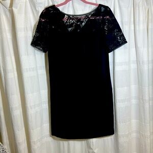 Ann Taylor Sheath Dress Navy, Size 6 Petite.